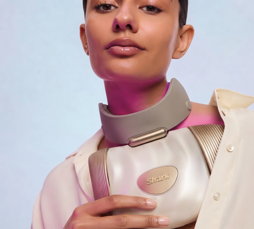 Shark CryoGlow Clinic LED Face + Body System - White Gold