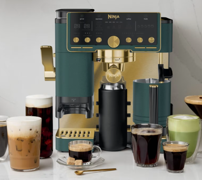 Ninja Luxe Café Pro Espresso Machine - Emerald & Gold ES701UKGNGD