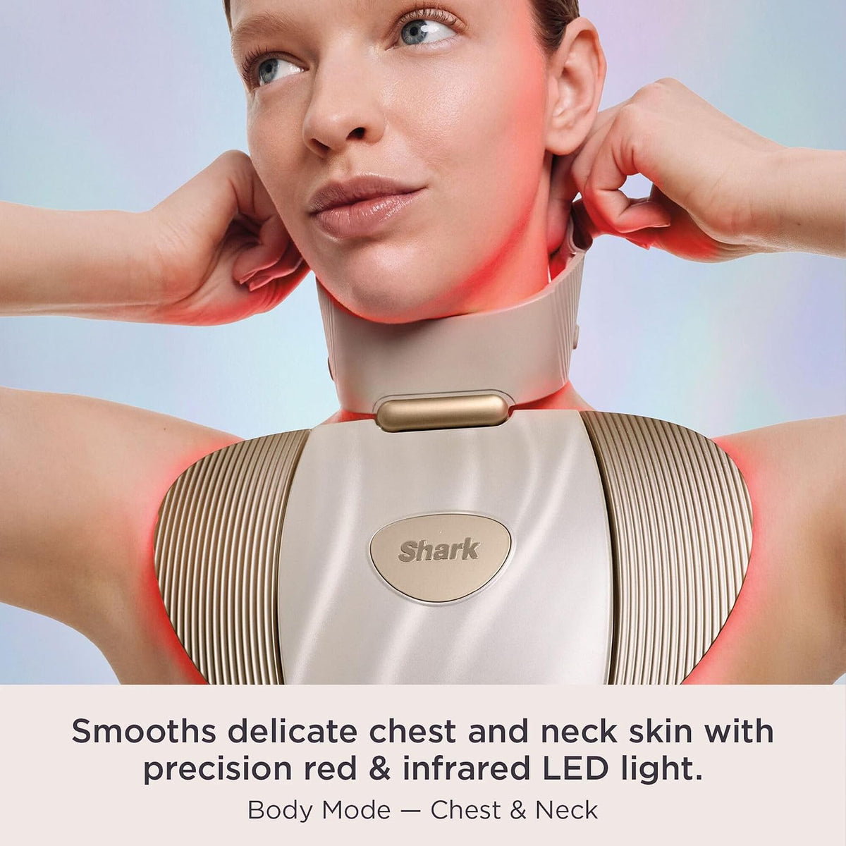 New Shark CryoGlow Clinic LED Face + Body System - White Gold