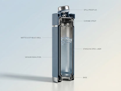 Ninja Thirsti 700 ml Travel Bottle – Blue DW2401EUUKBL