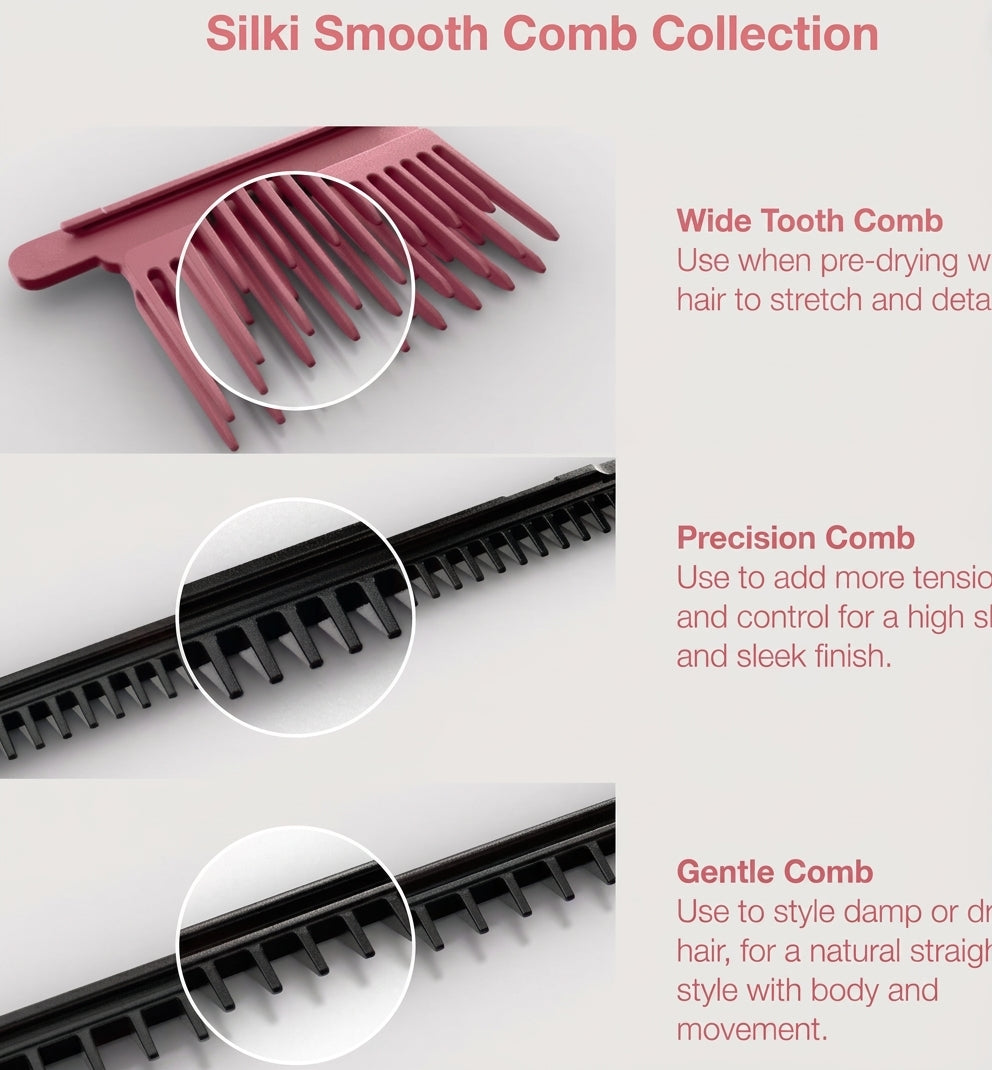 Shark SilkiPro Hair Straightener & Dryer with Storage Case - Rose Petal