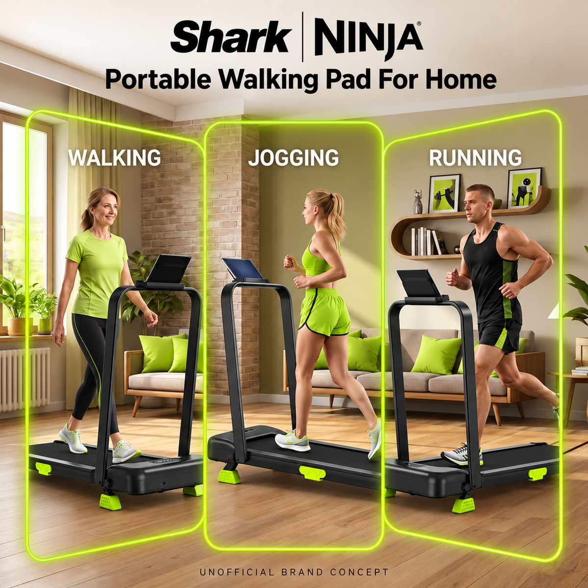 Folding Walking Pad with Incline