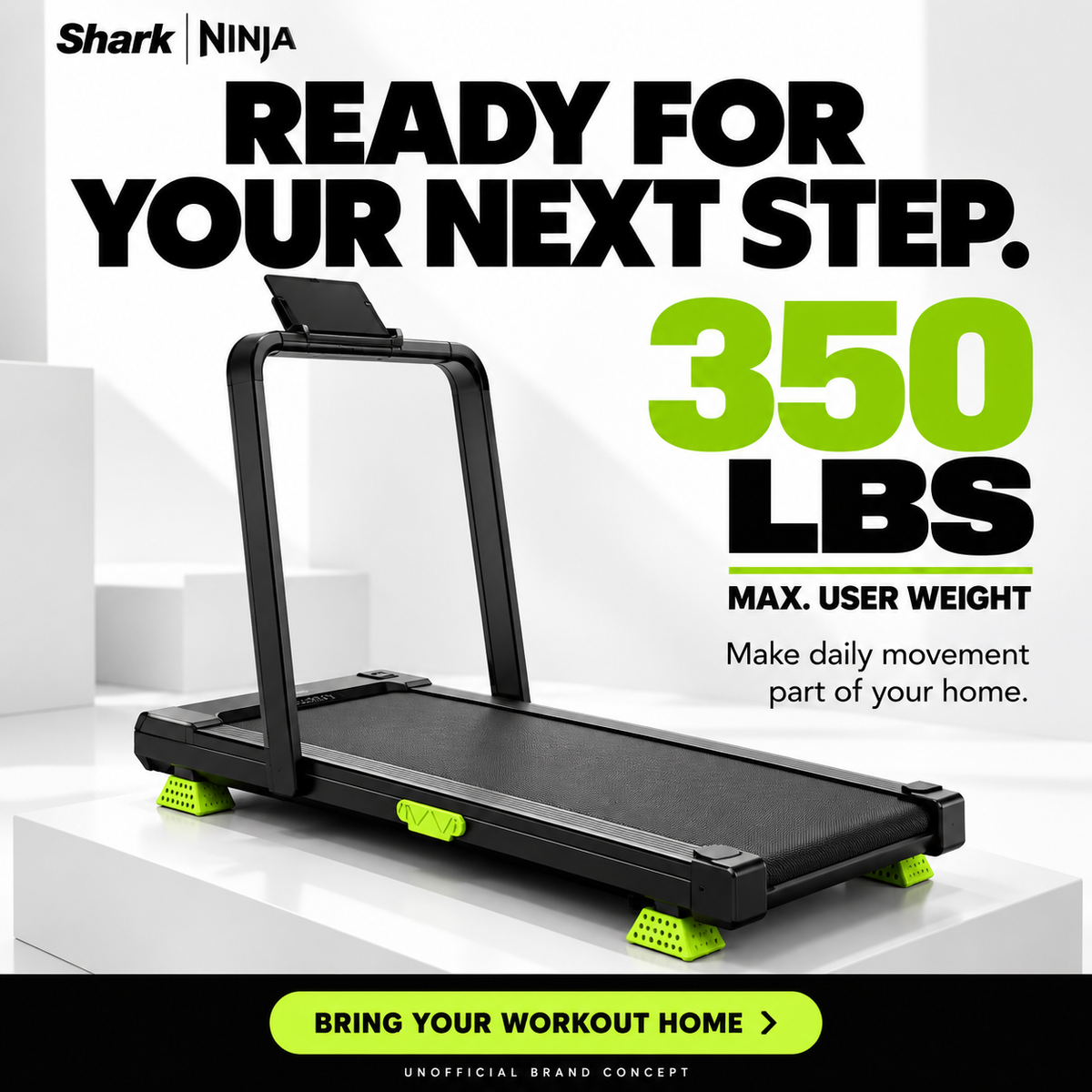 Folding Walking Pad with Incline