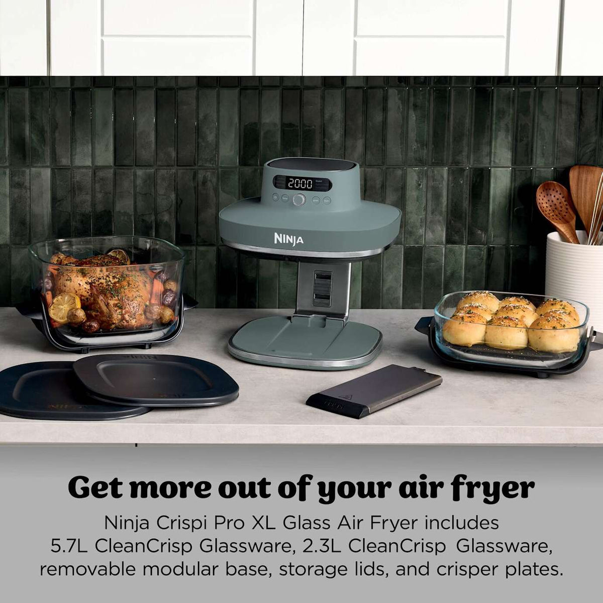 Ninja CRISPi PRO 7-in-1 XL Glass Air Fryer